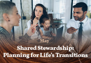 A single mother with her toddler with an attorney and financial advisor
